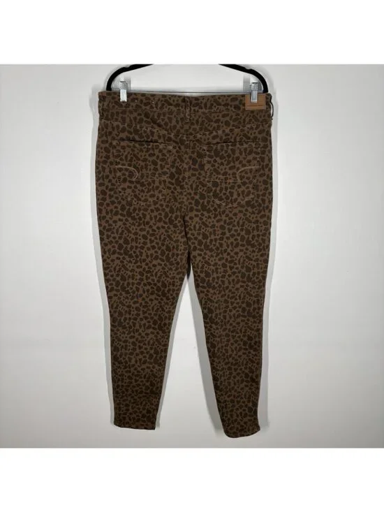 American Eagle Women 20 Leopard Next Level Stretch Super Hi-Rise Jegging NWOT - Picture 7 of 13